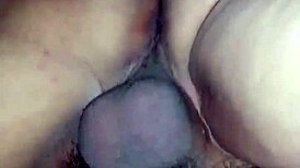 guy pounds petite girl's tight pussy again roughly