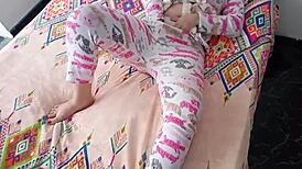 Cuck hubby games while friend creampies unaware wife