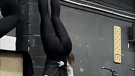 Intense daily crossfit workout session