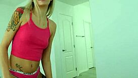 Desperate Petite Blonde Stepsis Devours Stepbro's Morning Wood Hardcore