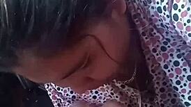 Neighbor's Wife Delivers Insane Close-Up Bareback Cumshot on Huge Cock