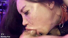 A fan's POV dominates Monika Fox with BDSM anal facefuck pissing and cum gulp part 2