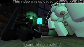 robbin' her boyfriend for this slutty roblox fan's pussy?