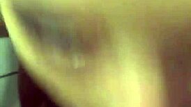 Vilja's skinny sub gags on cock in rough sloppy pov deepthroat choke