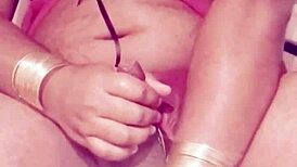 Sexy Shemale Jerks in Tight Dress!