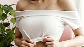 cute kawaii japanese models tease barefoot in panties