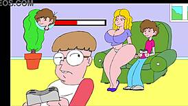 She's just CHILLING on the sofa FLASHING her comic book vibes casually