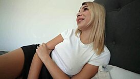 Step mom dares step son in truth or dare game leading to rough doggystyle creampie and pussy squirting challenge