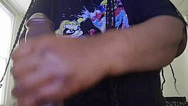 boyfriend rams huge black cock into plump bbw tits