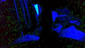 in the blue room she sucks ebony cock deep and hard