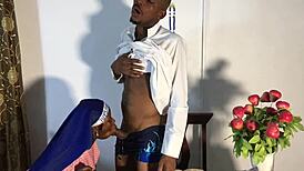 Step sister confesses sins to reverend father before multiple cumshots and squirts in convent with booty babbie and harveyxbush?