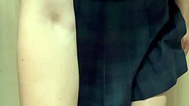 japanese schoolgirl anal plugged in stinky swimsuit