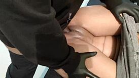 this desperate asian teen babe spreads juicy fat pussy begging for creampie pounding.