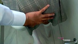 professor catches cute latina student late pulls down her panties