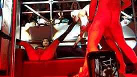 Join the Outdoor Swingers Threesome Cumshot Party on Faces