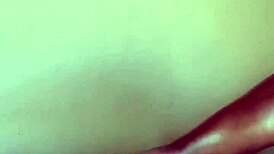 Ebony Footjob on Juicy Big Cock