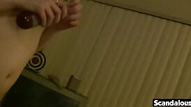 naughty blonde jenny closeup blowjob sucks cock to cumshot