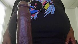 boyfriend rams huge black cock into plump bbw tits