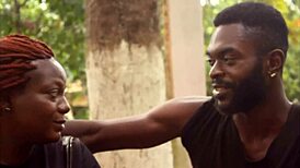 public park tourist ebony fucked rough anal during african cup