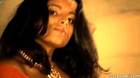 Arabian princess dances sensually with natural tits in erotic exotic massage