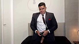 Yuri Gaucho Big Boss Muscular Bodybuilder Handjob Monster Cock Cumshot