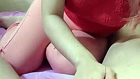 POV Wife's Close-Up Groin Massage Turns into Sexy Handjob Enlargement