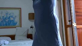 On the beach recording stepmother dressing after intense fucking!