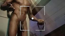 skinny black coach pounds her during outdoor workout