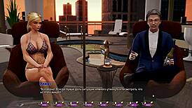 Milf wife bound in bathroom takes BIG COCK anal from slave game