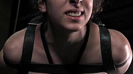 check out this bonded sub skank screaming through brutal bastinado foot torture and rough master domination