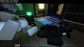 robbin' her boyfriend for this slutty roblox fan's pussy?
