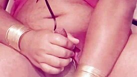 Sexy Shemale Jerks in Tight Dress!