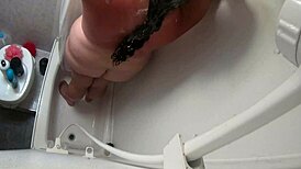 chubby girl next door soaps fat tits in hot shower