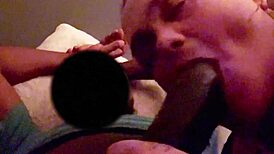 black midget bimbo deepthroats monster bbc with sloppy gagging gumjob in bedroom