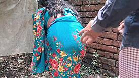 Desi wife takes hard anal pounding from neighbor boys outdoors with cumshots