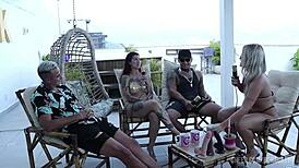 Bruna Carlos and Matheus Caetano couple casting compilation handjobs and lingerie on sheer red