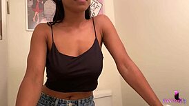 Sultry Jenna Foxx Rips Clothes and Fingers Herself Steamy in Bathroom