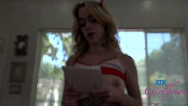 Nurse Sage Fox Footjob! Cock Sucking POV!