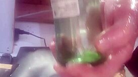 Bottle insertion stretches my huge ass wide open 😈🍾 anal play gone wild