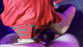 A fan's POV dominates Monika Fox with BDSM anal facefuck pissing and cum gulp part 2