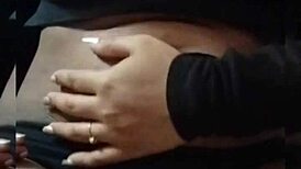 Desi Wife's Huge Boobs Spill Out in Naughty Tease Show!