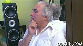 old boy rams hot babe's tight pussy rough