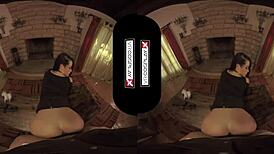 Ultra hot sorceress Katrina Jade rides cock in VR cosplay fuck