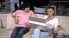 Pristine Edge demands all-nighter pussy licking from stepson