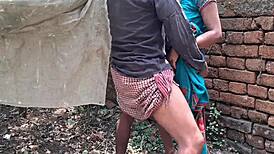 Desi wife takes hard anal pounding from neighbor boys outdoors with cumshots