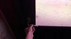 Caught fat milf jerking huge cock pov dripping cum load 😍💦