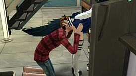 Sims 4 Close-Up Pussy Licking and Muff Diving Action