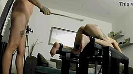 submissive bdsm slut rough anal toys deepthroat spanking rimjob orgasm spitting humiliation