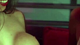 Briana Moon and Baby Nicols take turns anal fucking in lingerie.