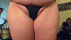 amazing chubby milf sandra's big natural tits body candid homemade!